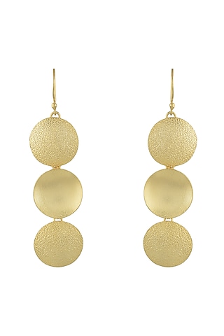 Gold Plated Dangler Earrings by Mine Of Design