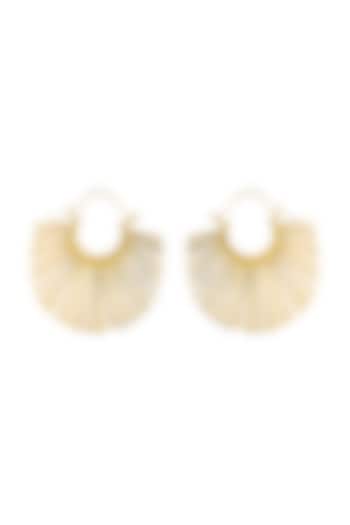 Gold Plated Hoop Earrings by Mine Of Design at Pernia's Pop Up Shop