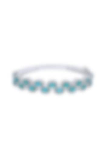 18kt Gold Finish Diamond & Emerald Bracelet by Mohar Fine Jewellery at Pernia's Pop Up Shop