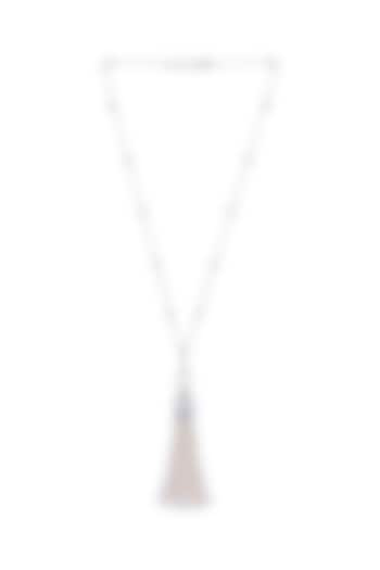 18kt Gold Finish Diamond & Pearl Pendant Necklace by Mohar Fine Jewellery at Pernia's Pop Up Shop