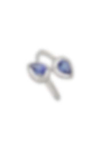 18kt Gold Finish Diamond & Tanzanite Ring by Mohar Fine Jewellery at Pernia's Pop Up Shop