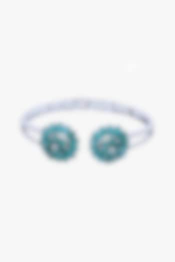 18kt Gold Finish Diamond & Emerald Bracelet by Mohar Fine Jewellery at Pernia's Pop Up Shop