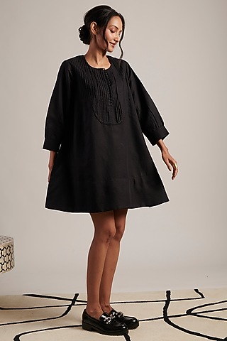 india mini dress black Black Mini Dress
