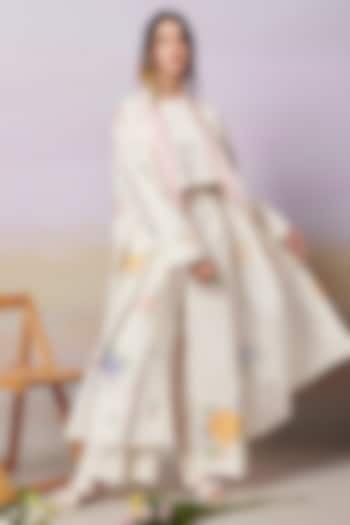 Multi-Colored Linen Co-Ord Set by MOH India at Pernia's Pop Up Shop