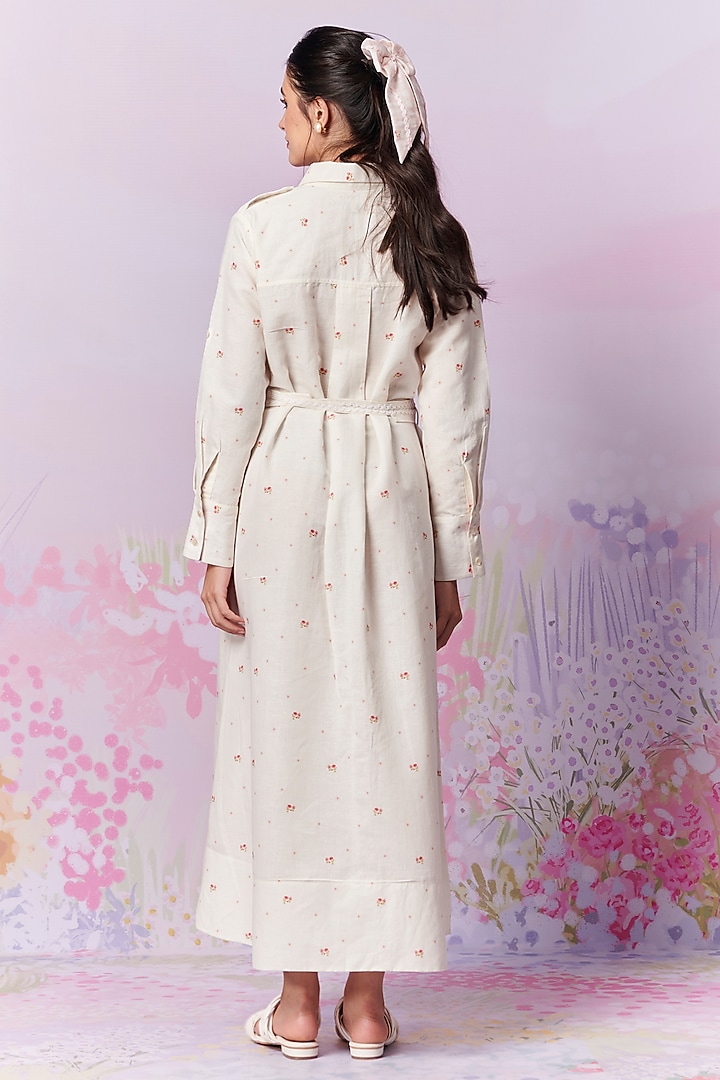 Multi-Colored Pure Linen Maxi Vacation Shirt Dress by MOH India at Pernia's Pop Up Shop 2026 Multi-Colored Pure Linen Maxi Vacation Shirt Dress by MOH India at Pernia's Pop Up Shop 2026