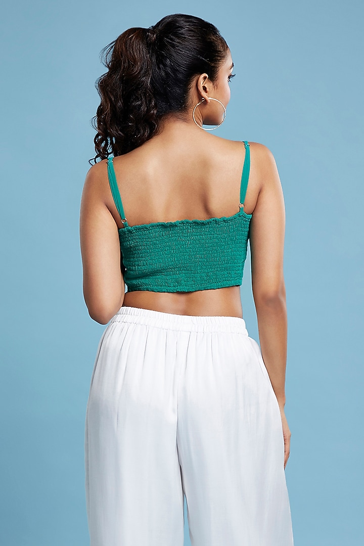 White Satin Georgette Pant Set by Moihno at Pernia's Pop Up Shop