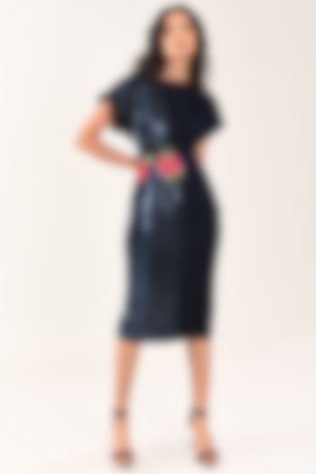 Blue Rose Vacation Dress by MXS - Monisha Jaising X Shweta Bachchan Nanda at Pernia's Pop Up Shop