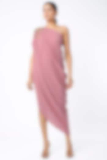 Blush Pink Embellished Vacation Dress by Mona & Vishu at Pernia's Pop Up Shop