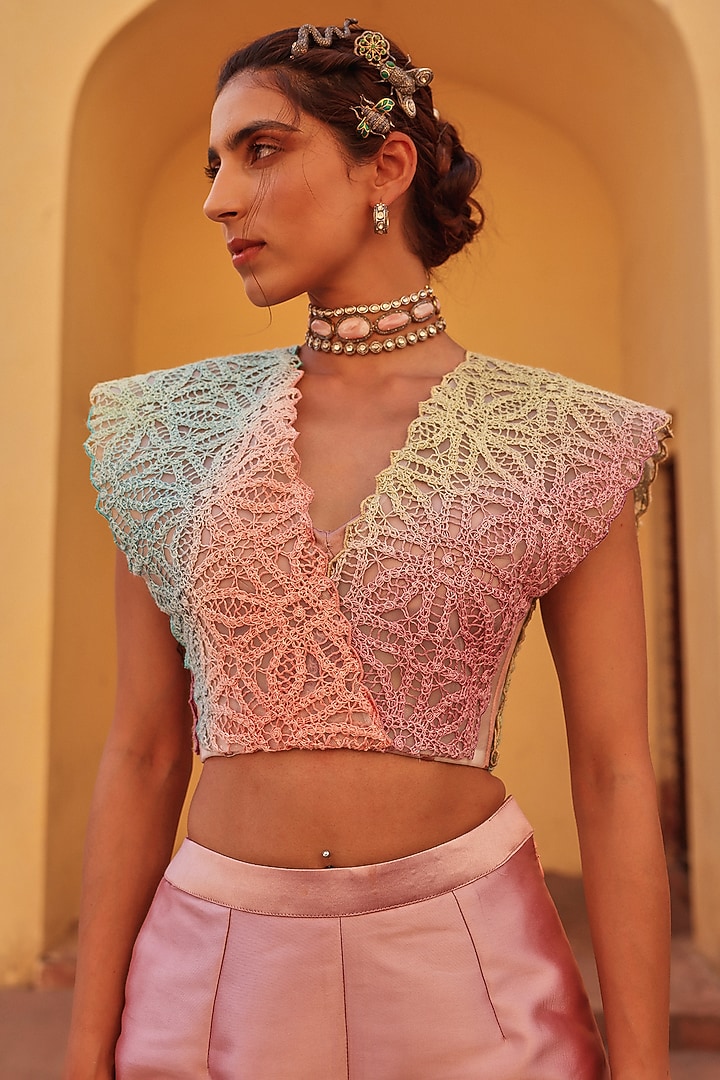 Multi-Colored Knitted Co-Ord Set by Label Moni K at Pernia's Pop Up Shop