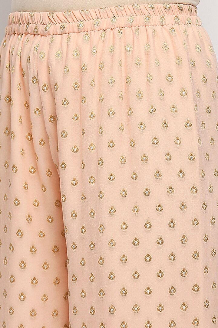 Peach Velvet Kaftan Set by Monk & Mei at Pernia's Pop Up Shop