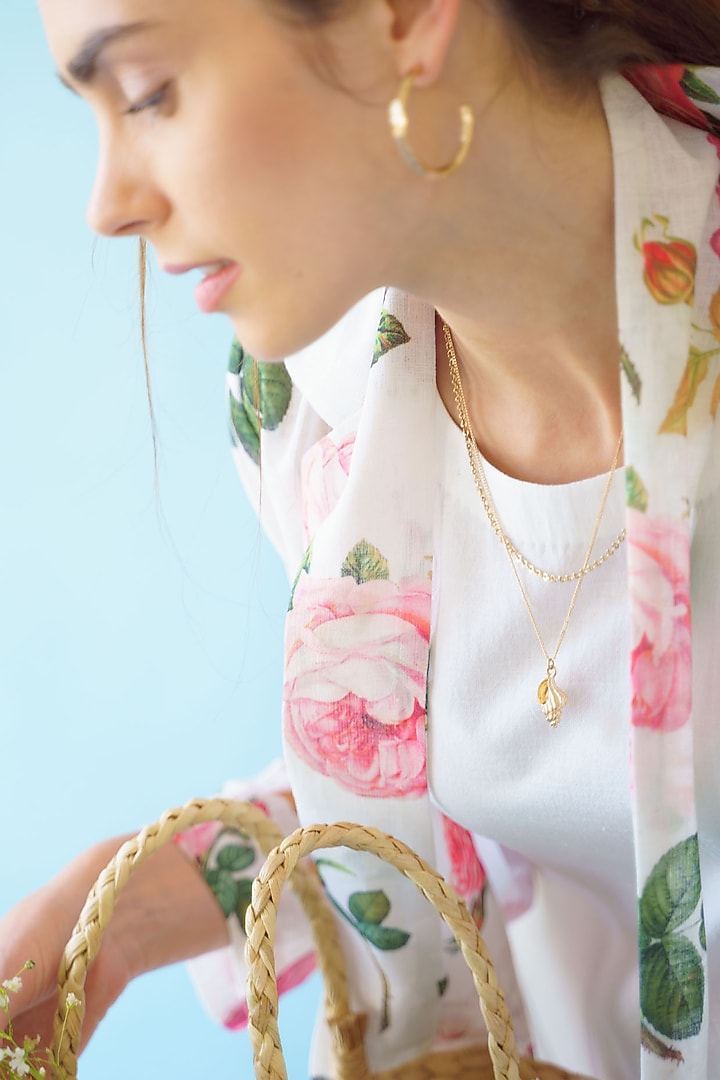 Ivory Linen Summer Dress With Jacket by Monk & Mei at Pernia's Pop Up Shop