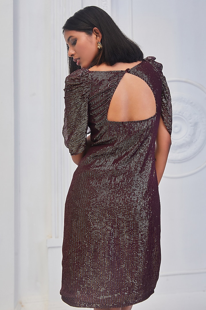 Wine Velvet Summer Dress by Monk & Mei at Pernia's Pop Up Shop