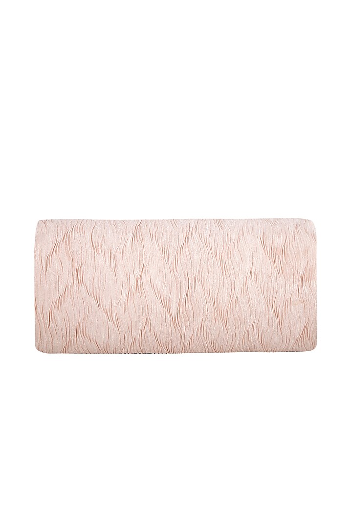 Powder Peach Embroidered Handcrafted Clutch by MKNY at Pernia's Pop Up Shop