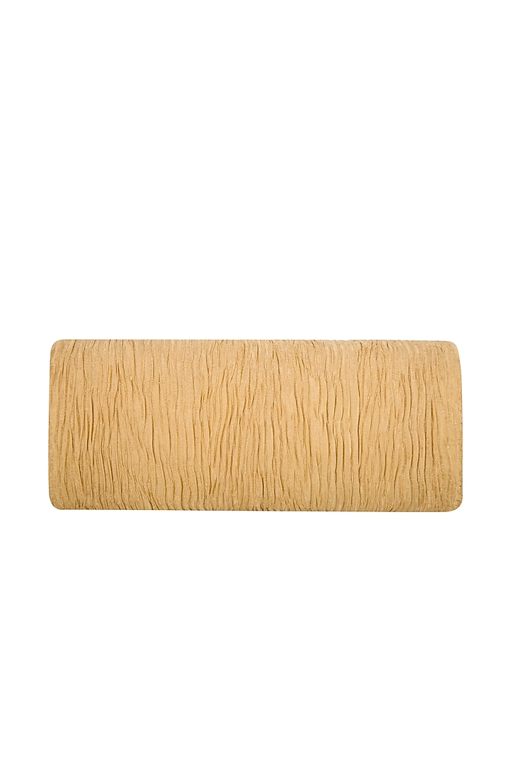 Ochre Gold Embroidered Handcrafted Clutch by MKNY at Pernia's Pop Up Shop