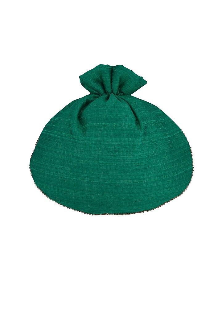 Green Embroidered Potli Bag by MKNY at Pernia's Pop Up Shop