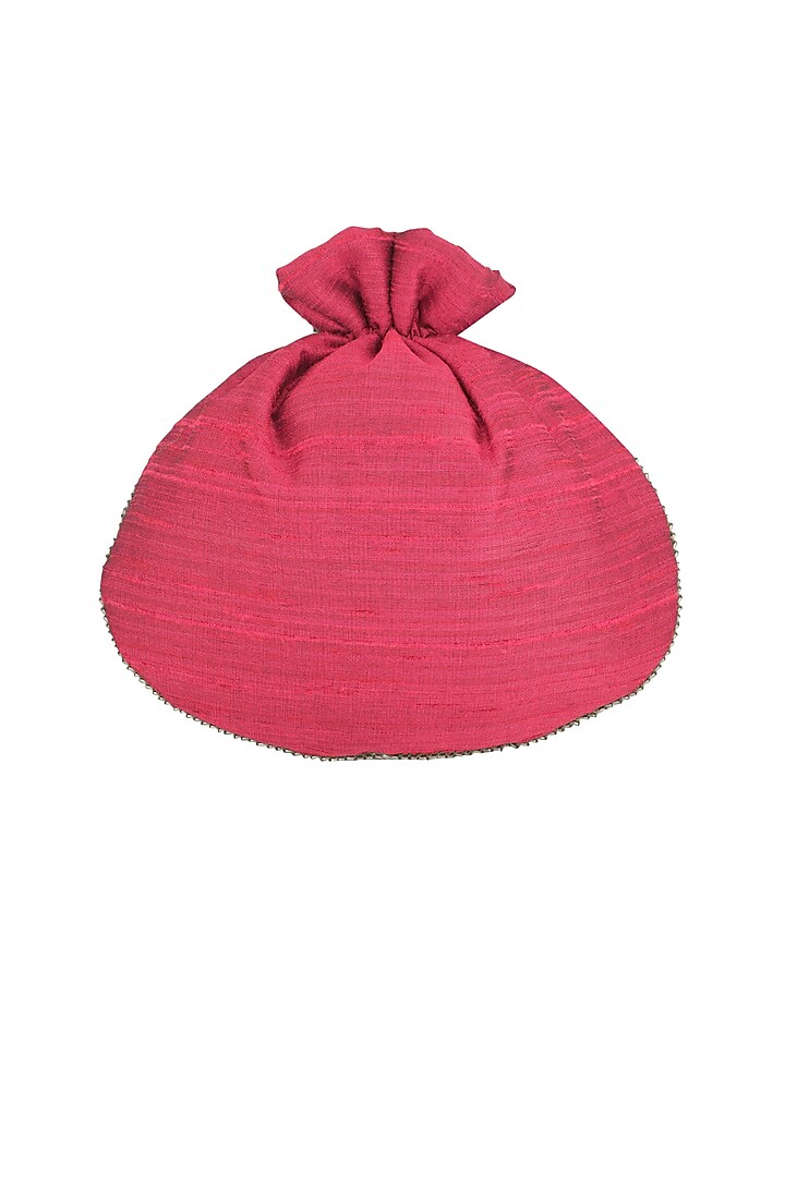 Pink Embroidered Potli Bag by MKNY at Pernia's Pop Up Shop