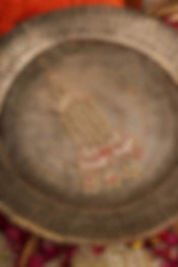 Gold Plated Uncut Polki & Beaded Jadau Passa by Mortantra at Pernia's Pop Up Shop