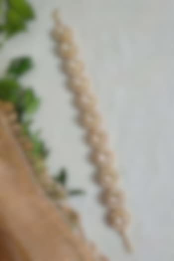 Gold Plated Uncut Polki & Beaded Jadau Mathapatti by Mortantra at Pernia's Pop Up Shop