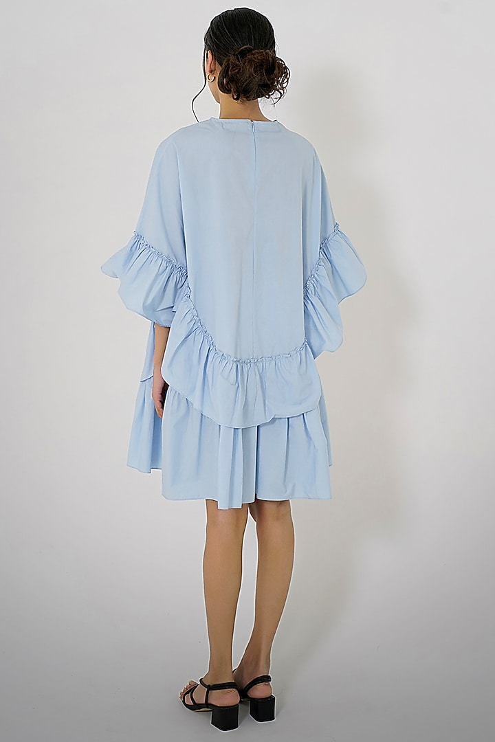 Powder Blue Cotton Summer Dress by More Soul at Pernia's Pop Up Shop