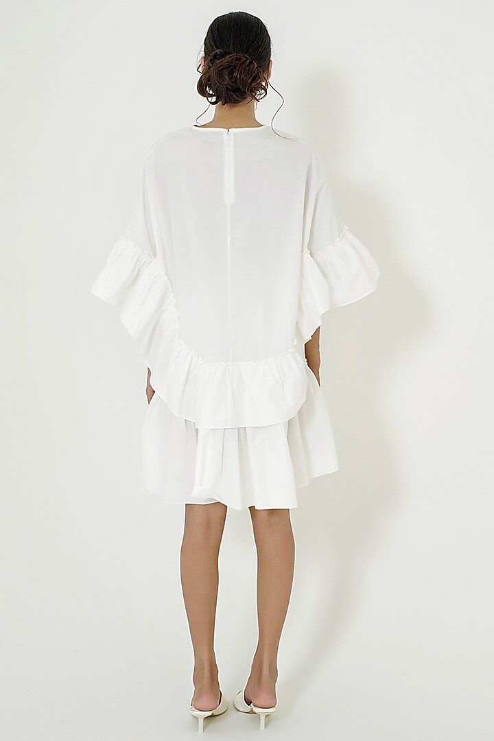White Cotton Tiered Summer Dress by More Soul at Pernia's Pop Up Shop