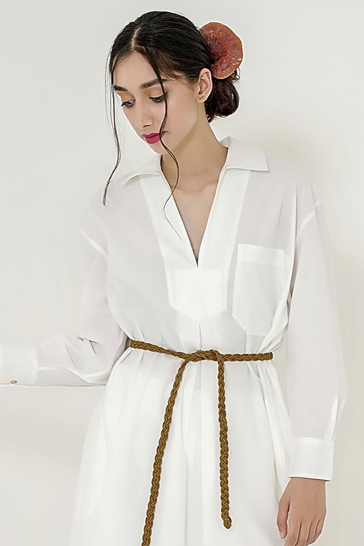 White Cotton Midi Summer Dress by More Soul at Pernia's Pop Up Shop