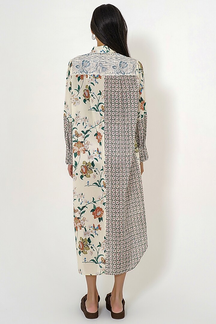 White Printed Midi Summer Dress by More Soul at Pernia's Pop Up Shop