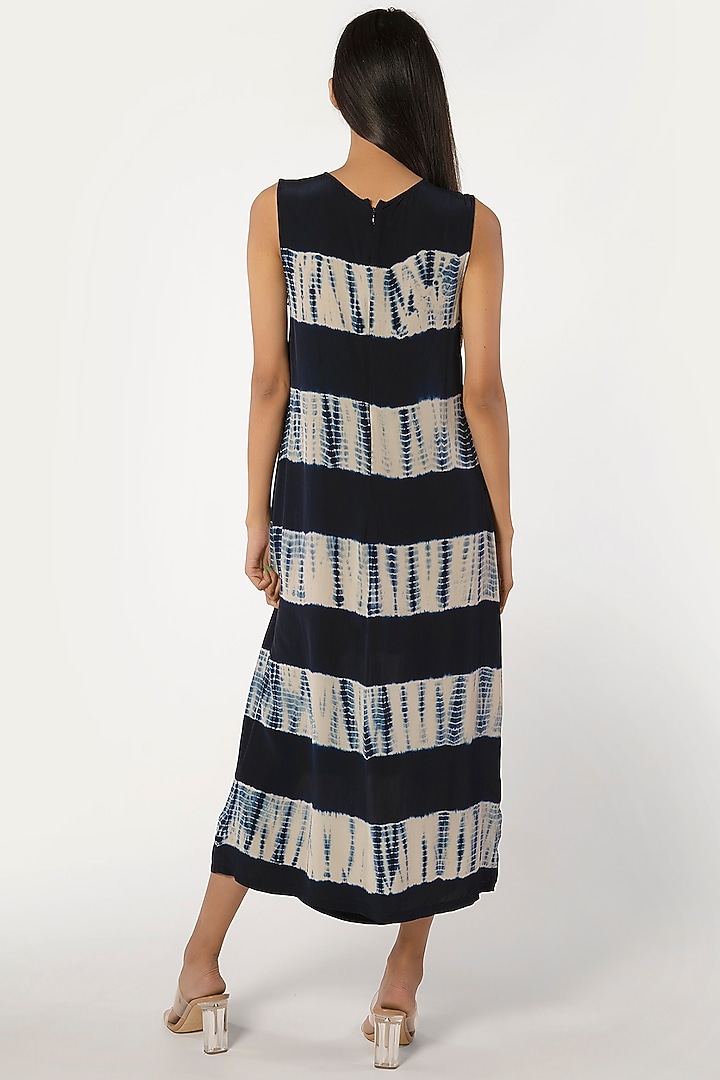 Navy Blue Tie-Dye Dress by More Soul at Pernia's Pop Up Shop 2026 Navy Blue Tie-Dye Dress by More Soul at Pernia's Pop Up Shop 2026