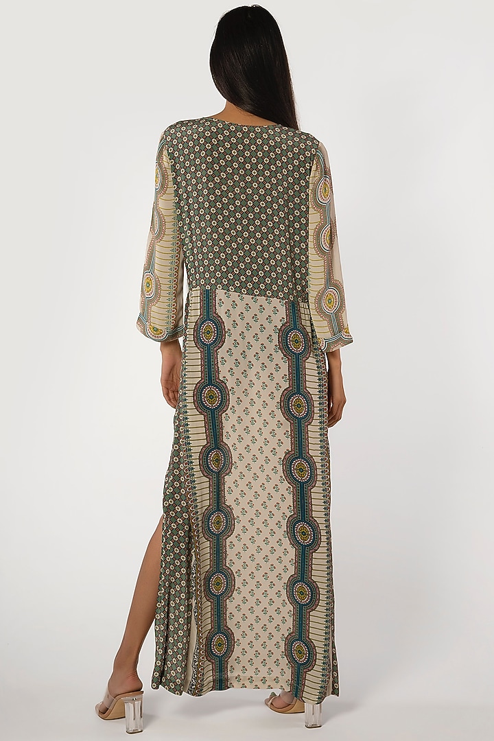 Ivory Viscose Printed Summer Dress by More Soul at Pernia's Pop Up Shop