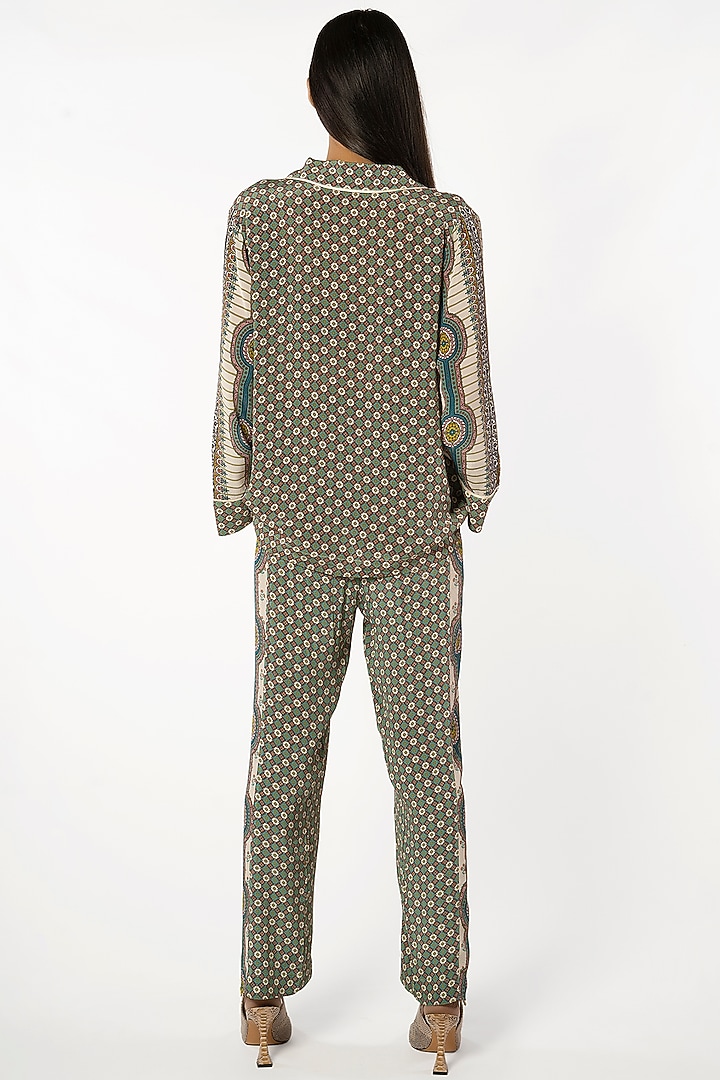 Ivory Printed Jacket by More Soul at Pernia's Pop Up Shop