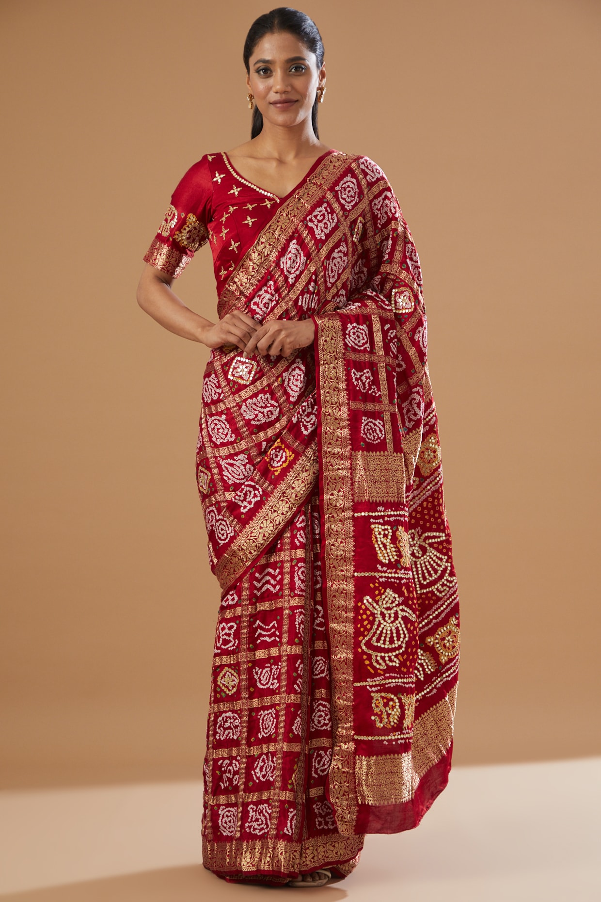 Buy Traditional Bandhani Saree - Samyakk | Samyakk