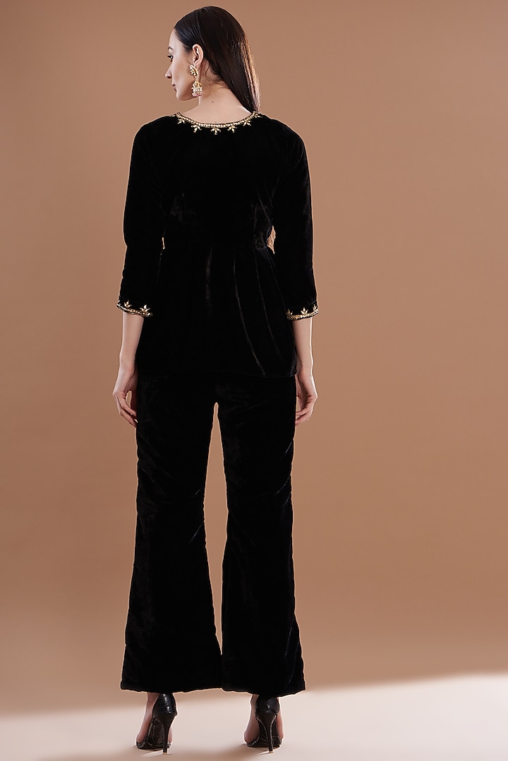Black Velvet Co-Ord Set by House Of Jamoti at Pernia's Pop Up Shop