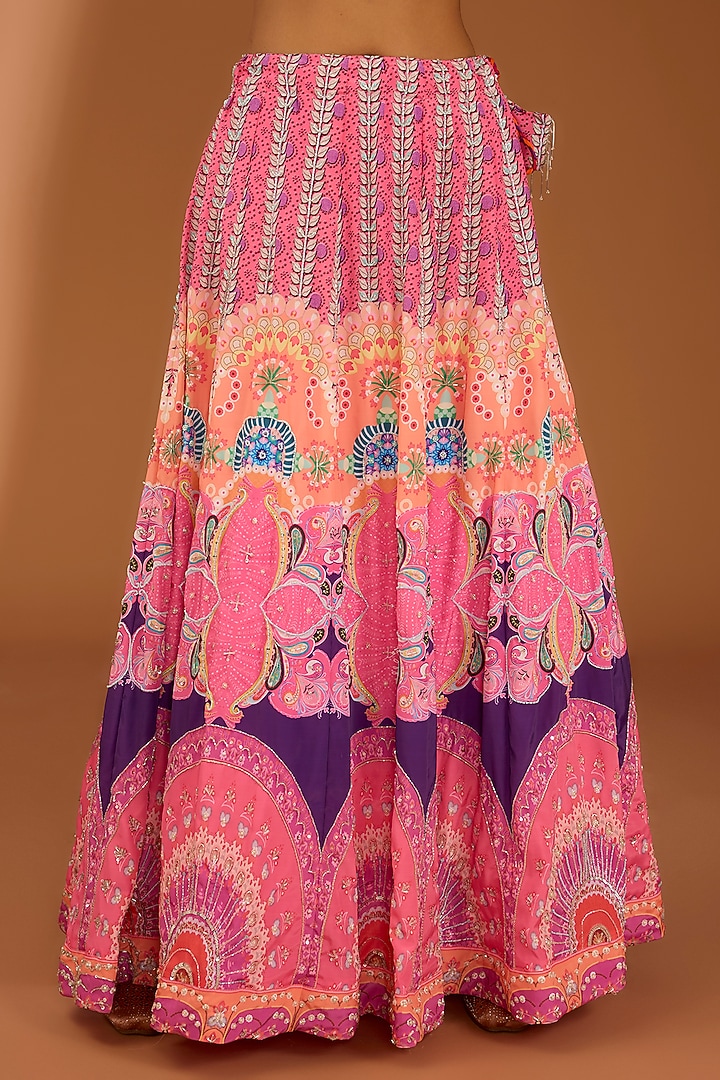 Pink Pure Silk Cutdana Work Lehenga Set by House Of Jamoti at Pernia's Pop Up Shop