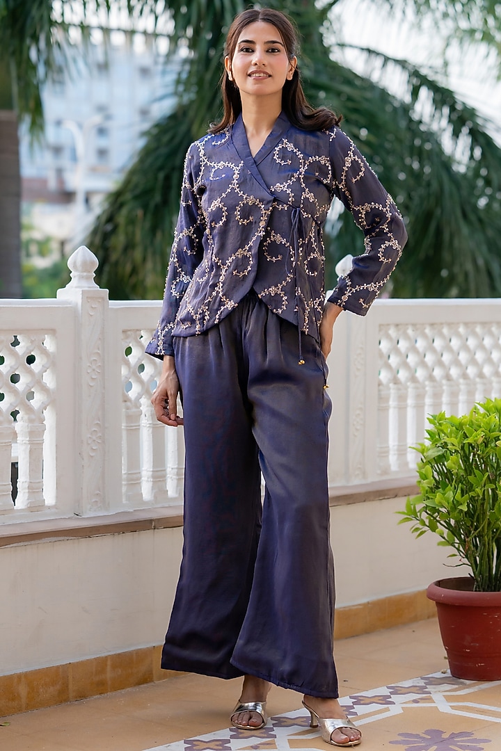 Purple Tissue Co-Ord Set by House Of Jamoti at Pernia's Pop Up Shop