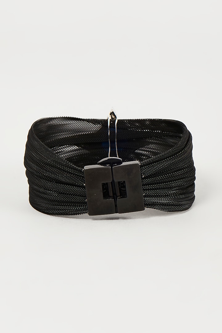 White Finish Cubic Zirconia Bracelet by Mozaati at Pernia's Pop Up Shop