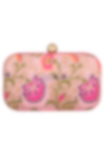 Pink Floral Sling Clutch by MKNY