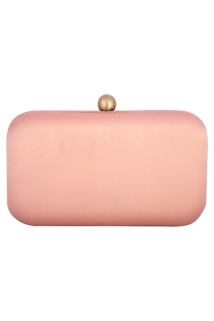 Peach embroidered clutch available only at Pernia's Pop Up Shop.