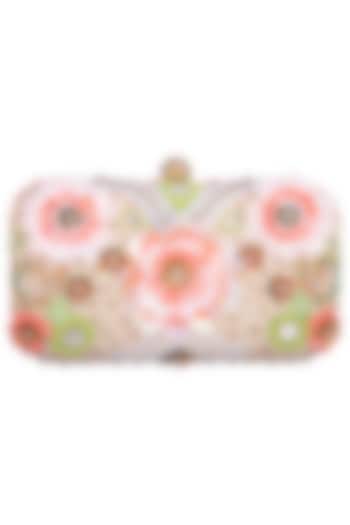 Powder Pink Embroidered Clutch by MKNY