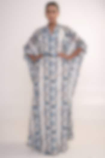 Multi-Colored Georgette Printed Kaftan by Merge Design at Pernia's Pop Up Shop