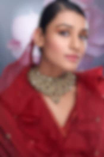 Gold Antique Stone Necklace by TORQUE by Merge at Pernia's Pop Up Shop