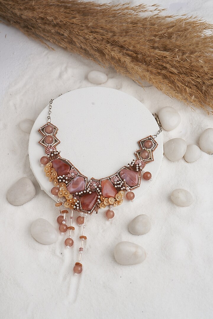Pink Stone Necklace by TORQUE by Merge at Pernia's Pop Up Shop 2026
