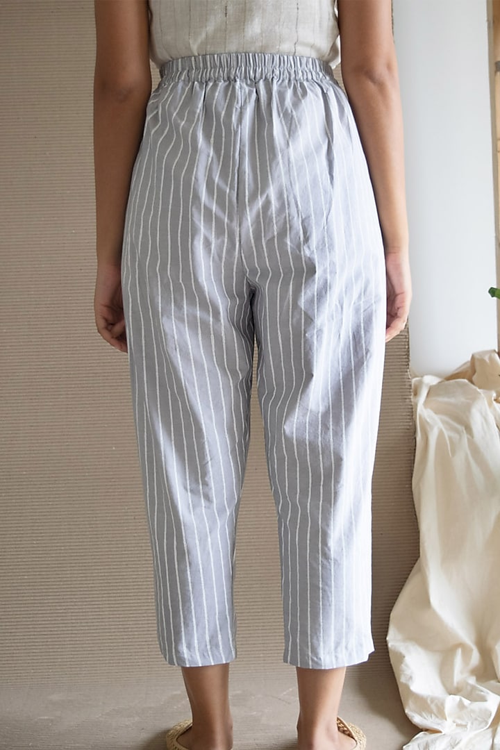Silver Striped Pants 