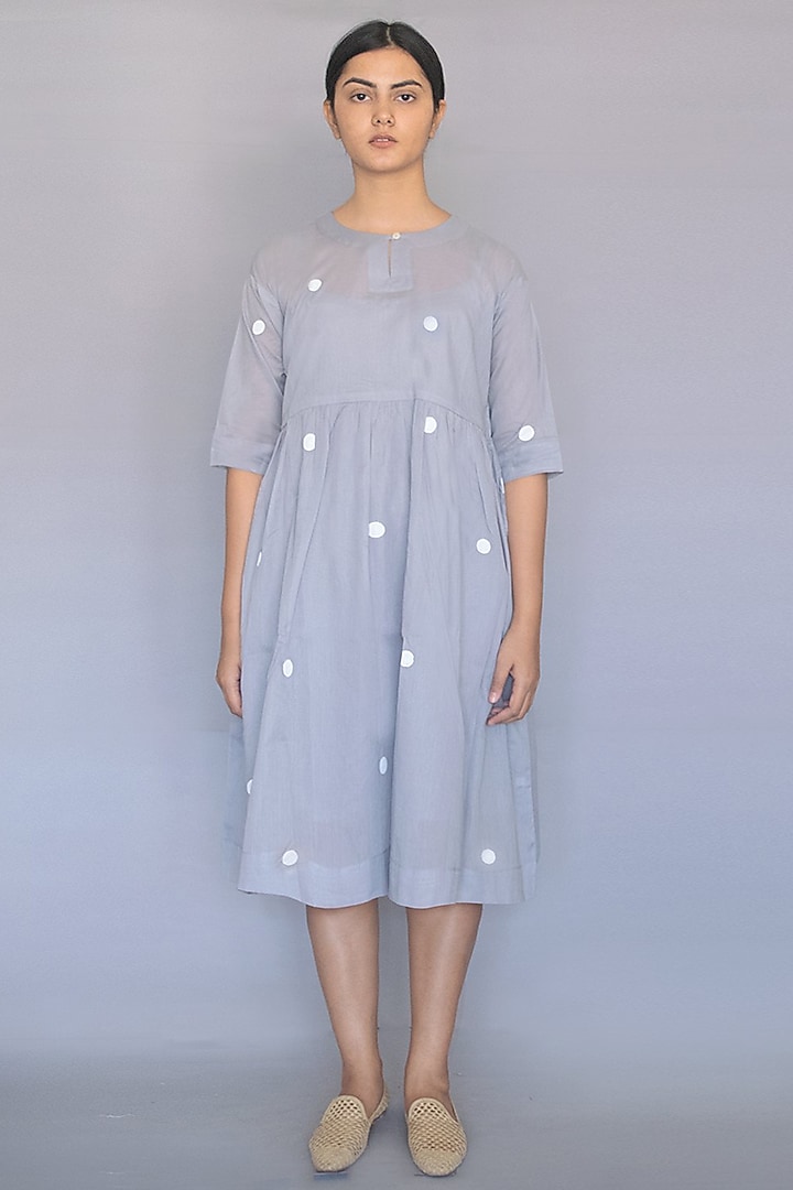 Grey Printed Dress by Merakus