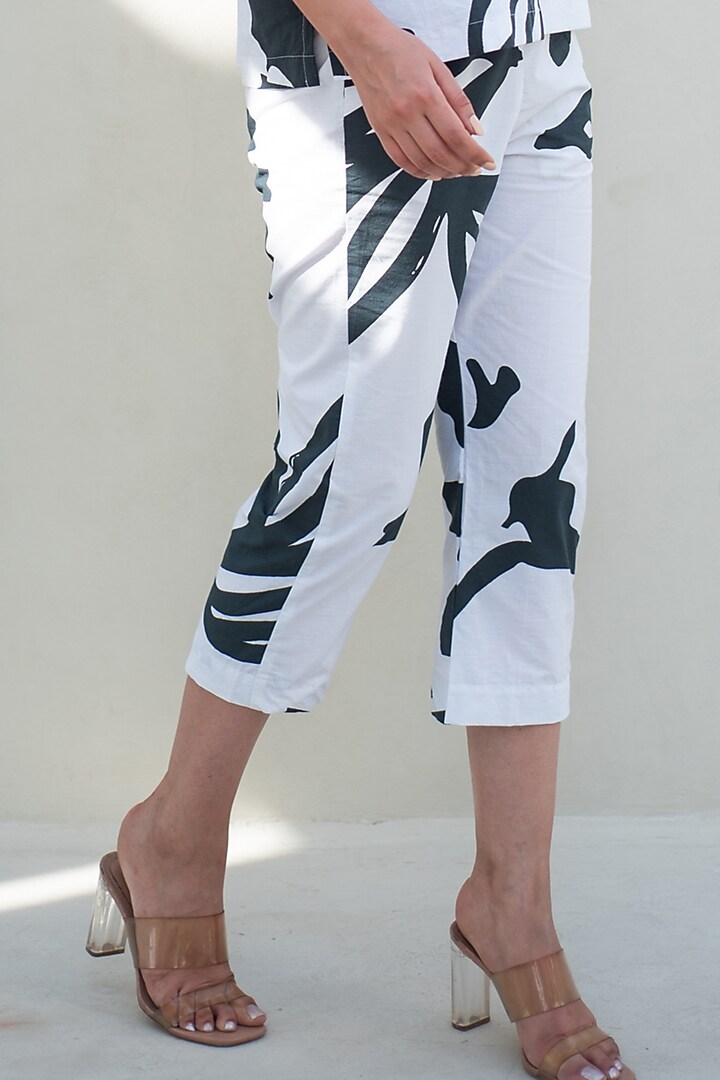 Black & White Cotton Digital Printed Co-Ord Set by Merakus at Pernia's Pop Up Shop