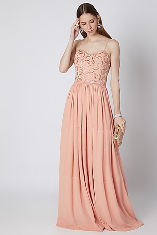 neon peach dress Willa Dress