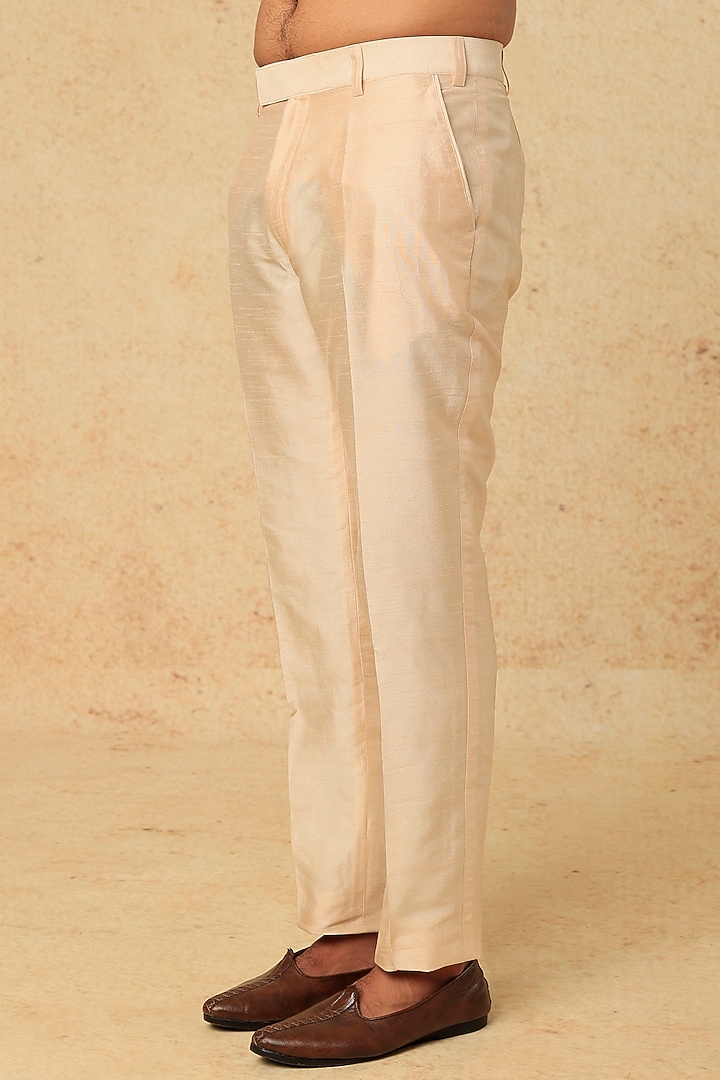 Pista Green Cotton Silk Bundi Jacket With Kurta Set by Mirroir Men at Pernia's Pop Up Shop