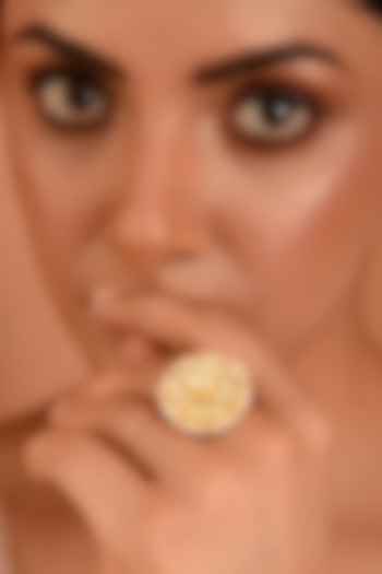 Gold Finish Ring by Maisara Jewelry at Pernia's Pop Up Shop