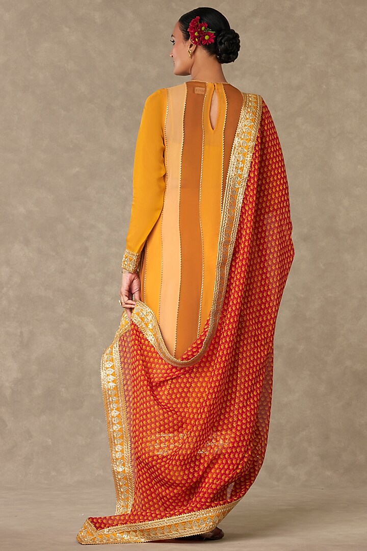 Yellow Organza Kurta Set by Masaba at Pernia's Pop Up Shop