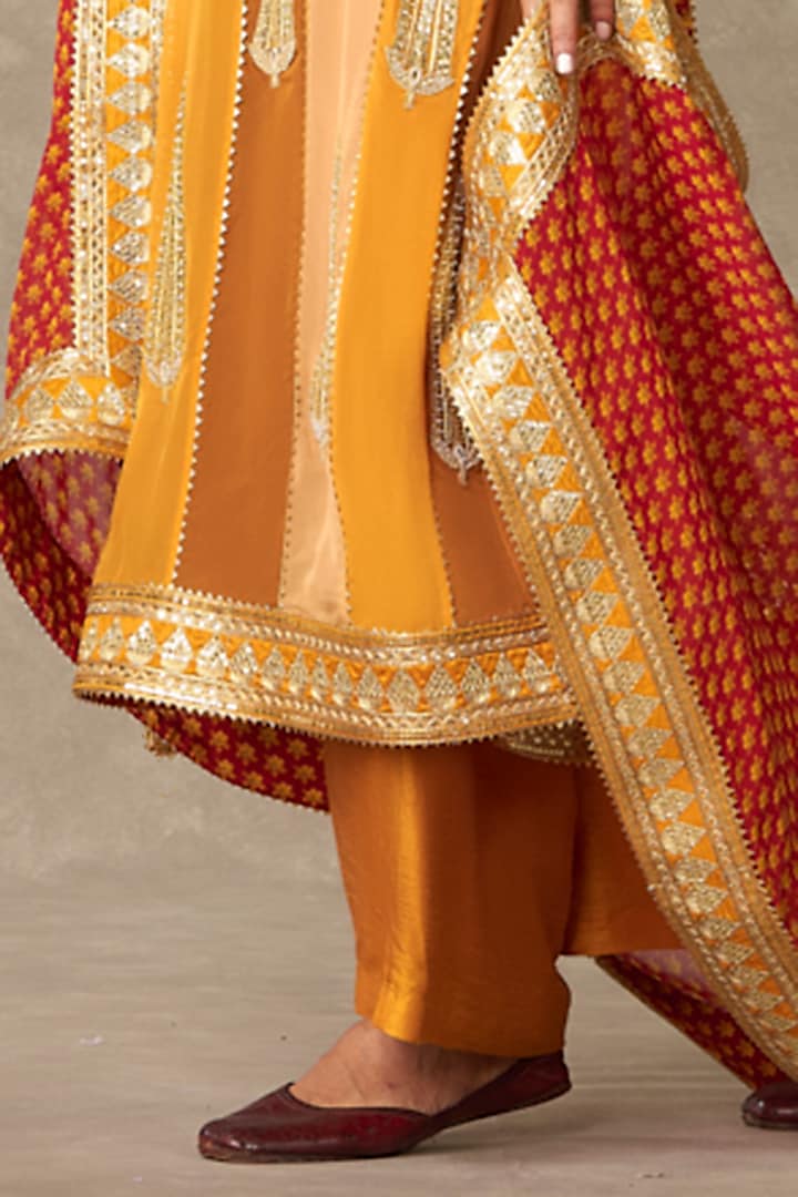 Yellow Organza Kurta Set by Masaba at Pernia's Pop Up Shop