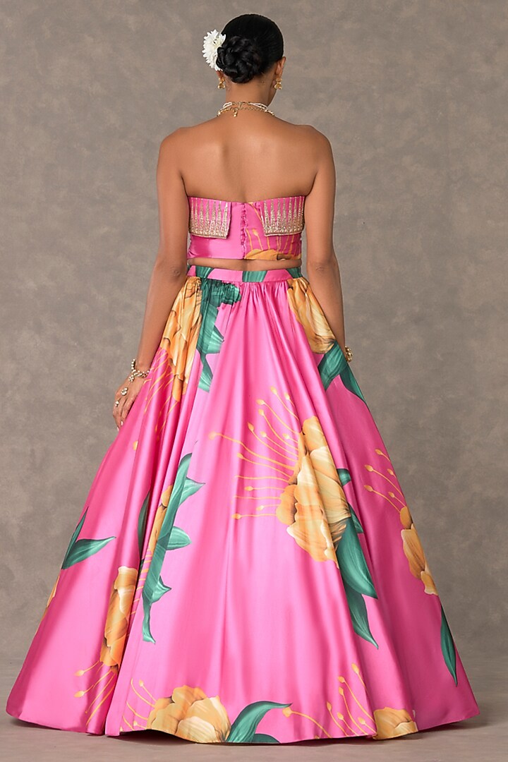Pink Taffeta Skirt Set by Masaba at Pernia's Pop Up Shop