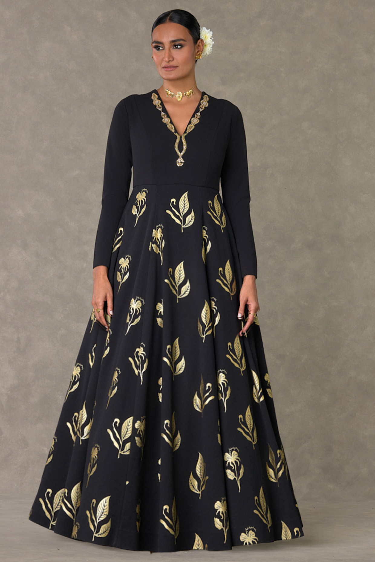 Black Scuba Engagement Gown by Masaba at Pernia's Pop Up Shop